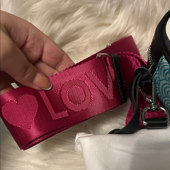 Brighton Harajuku Cat Crossbody Bag - White, Pink, and Black - Picture 7 of 7